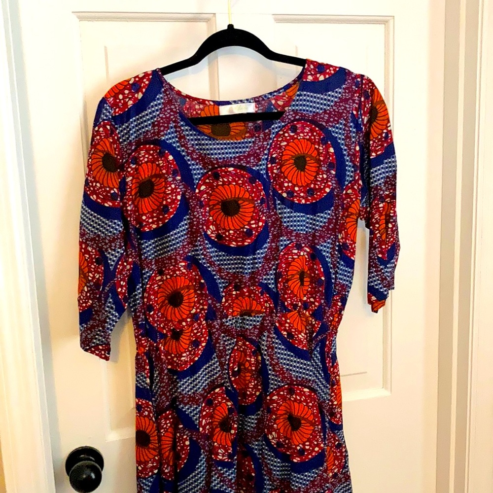 One of a Kind! Hi-Lo African inspired dress